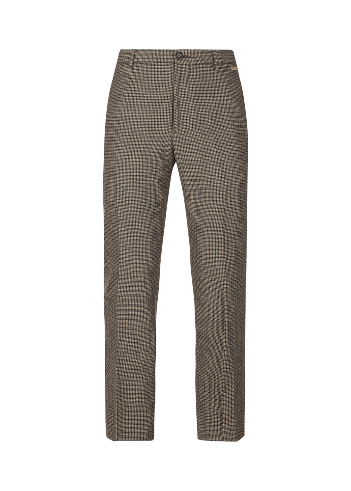 Luis Trenker Pantaloni chino con motivo pied-de-poule Lubogi Shopping Online