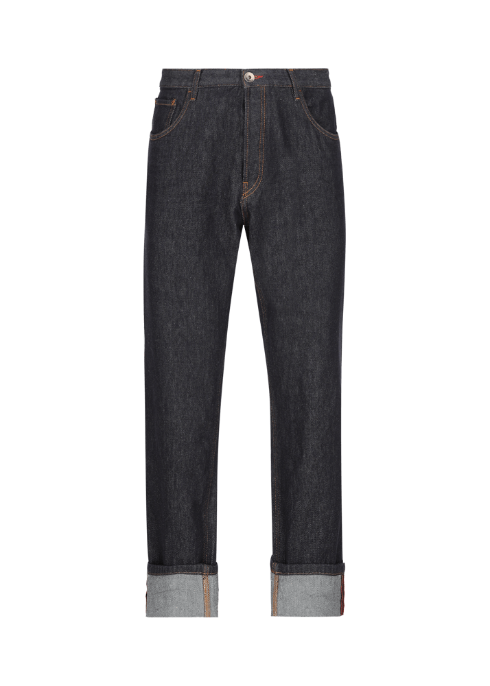 Luis Trenker Jeans con design a cinque tasche e risvolto a fondo gamba Lupedro Sconto