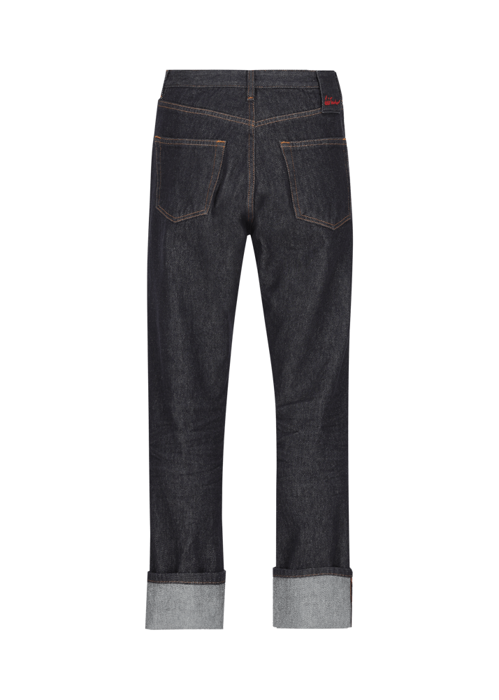 Luis Trenker Jeans con design a cinque tasche e risvolto a fondo gamba Lupedro Sconto