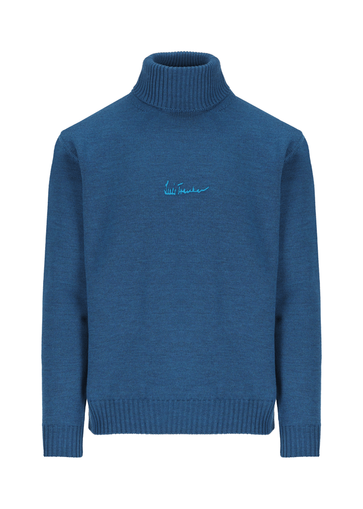 Luis Trenker Pullover a collo alto in lana merino Luwalbert Vendita Calda