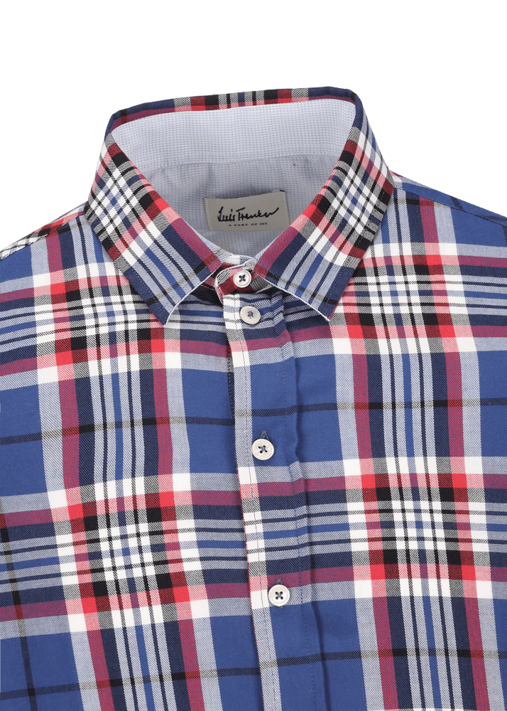 Luis Trenker Camicia con motivo a quadri Lubodo Vendite Flash