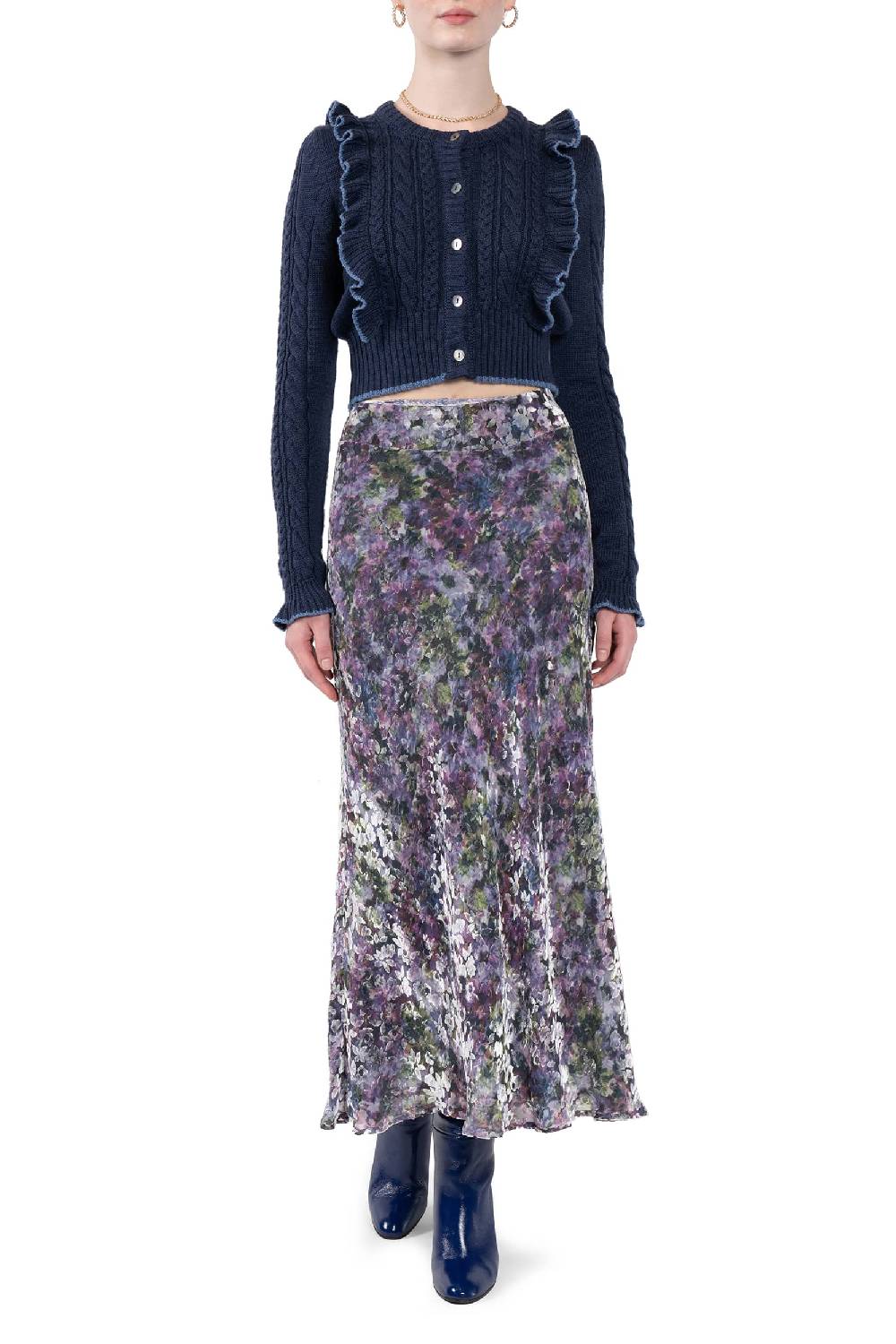 Luisa Beccaria Cardigan con volant Saldi