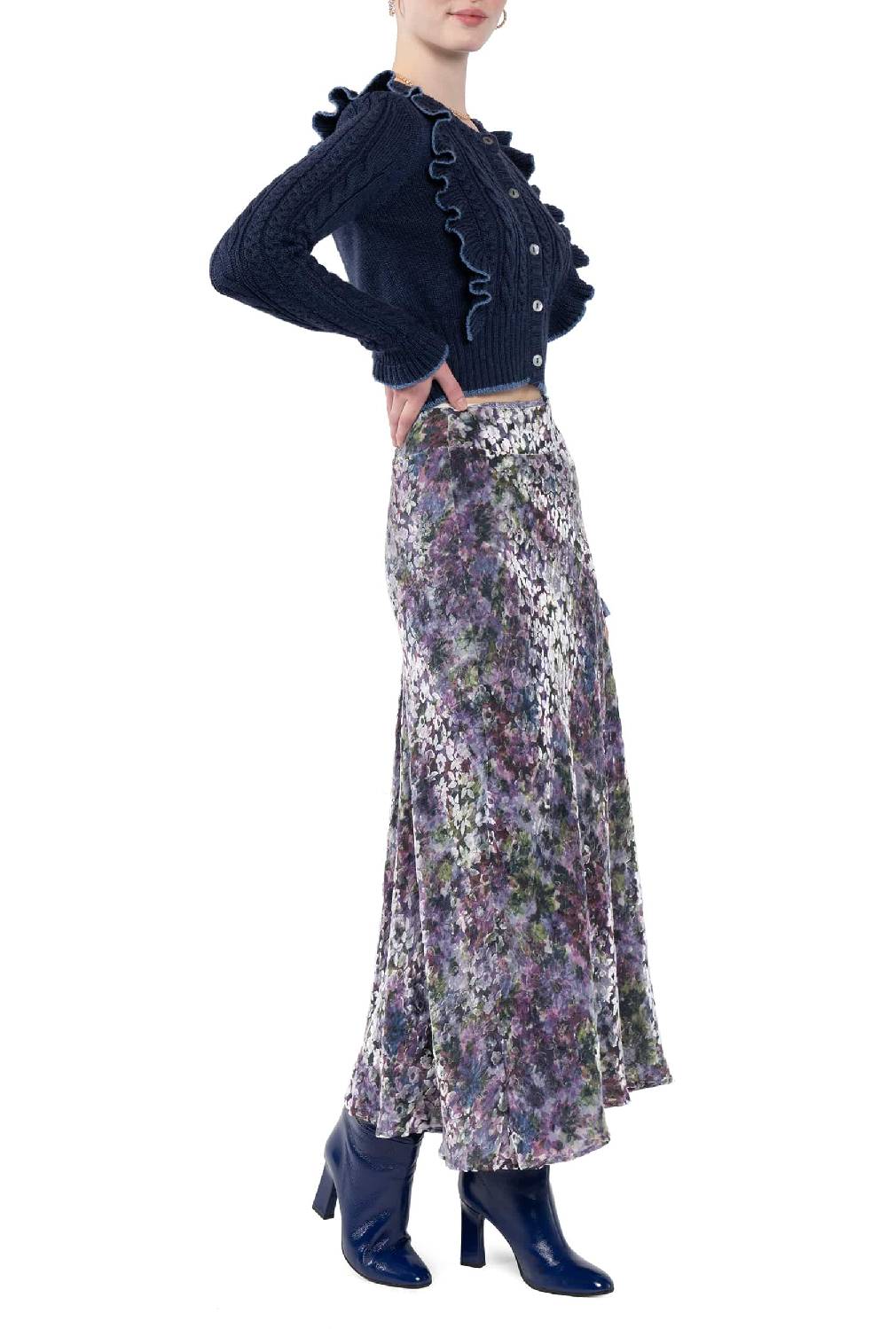 Luisa Beccaria Cardigan con volant Saldi