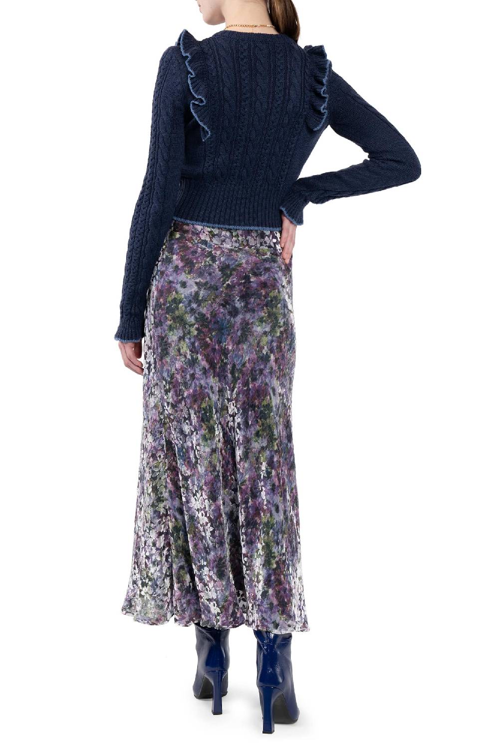 Luisa Beccaria Cardigan con volant Saldi