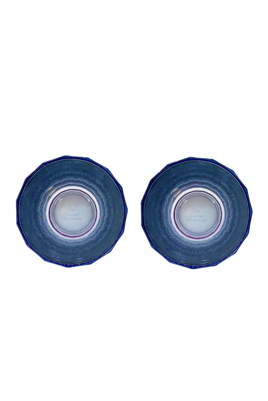 Luisa Beccaria Shade Purple To Blue Set Di Due Grandi Bicchieri Duccio Con Base 2025