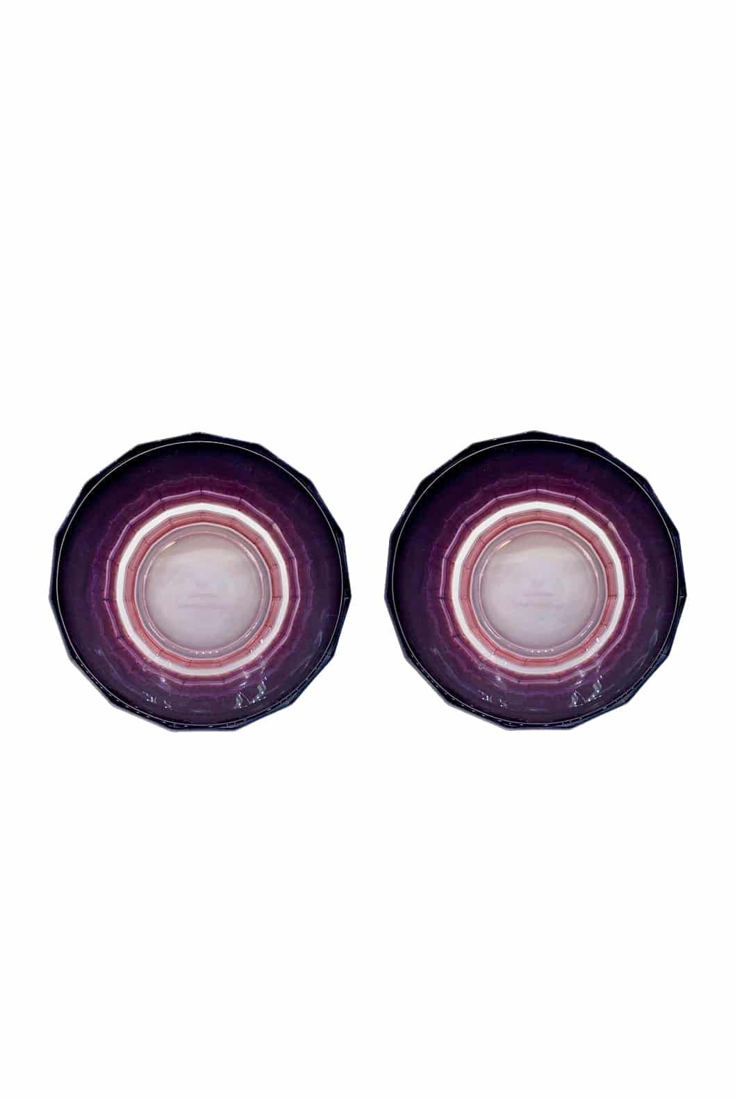 Luisa Beccaria Shade Pink To Purple Set Di Due Bicchieri Duccio Piccoli Con Base 2025