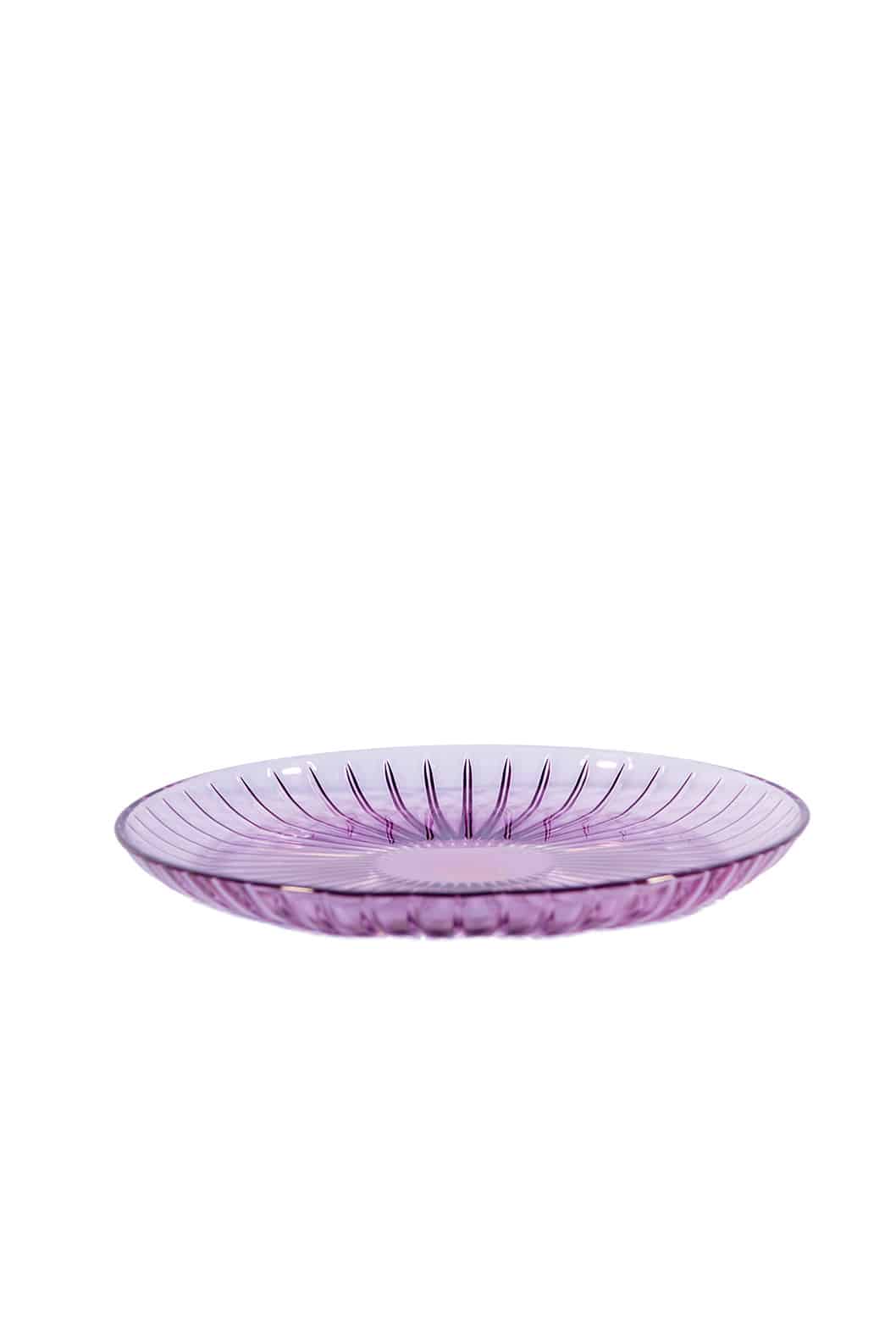 Luisa Beccaria Set Viola Di Due Piatti Di Frutta In Vetro Promozione