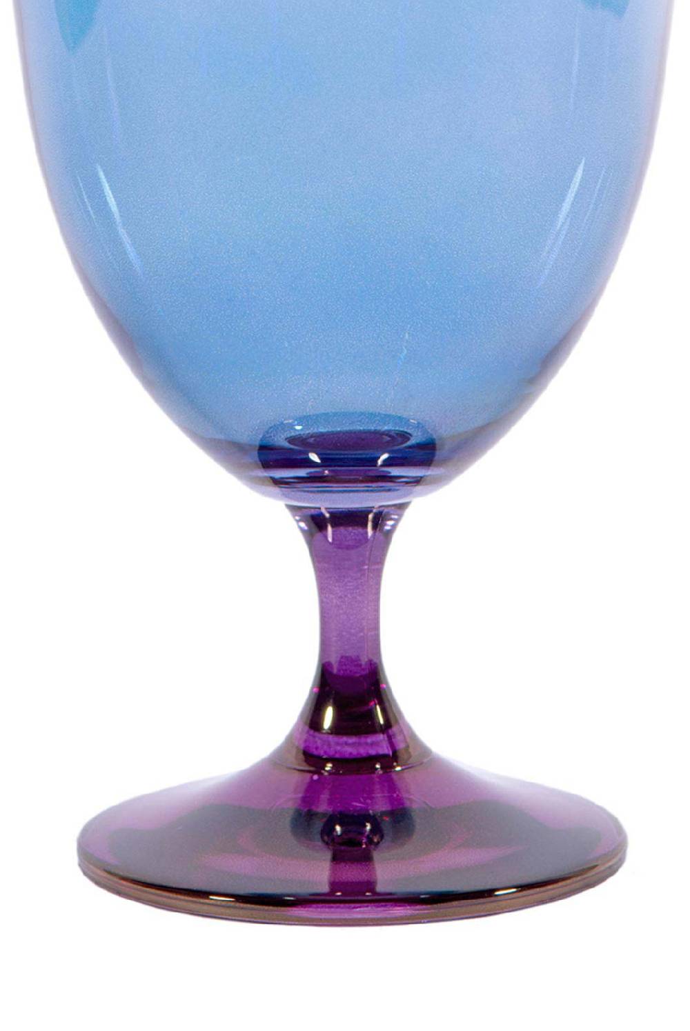 Luisa Beccaria Ombra Viola Al Blu Set Di Due Bicchieri Di Vino Soddisfazione Garantita