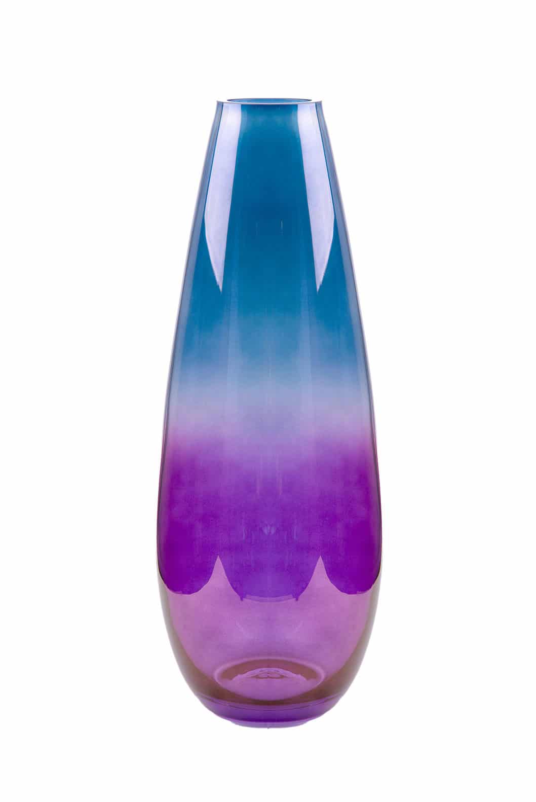 Luisa Beccaria Shade Purple To Blue Drop Vaso Negozi Online