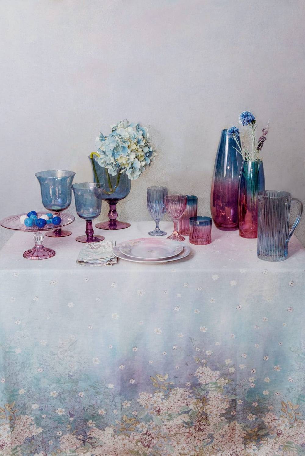 Luisa Beccaria Shade Purple To Blue Drop Vaso Negozi Online