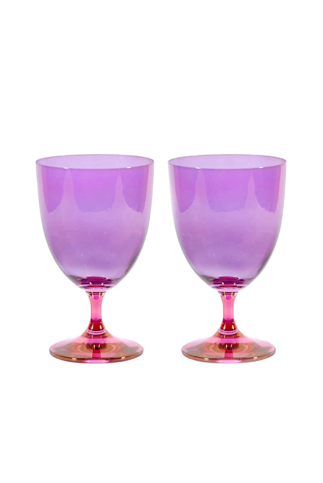 Luisa Beccaria Shade Pink To Purple Set di due bicchieri d'acqua Acquista Ora