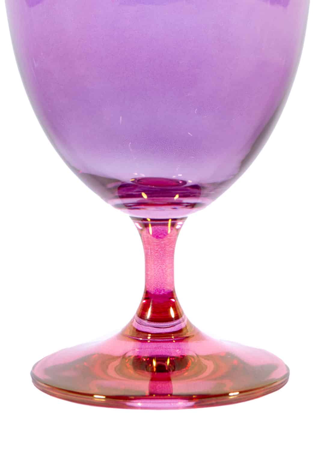 Luisa Beccaria Ombra Rosa Al Viola Set Di Due Bicchieri Di Vino Consegna Veloce
