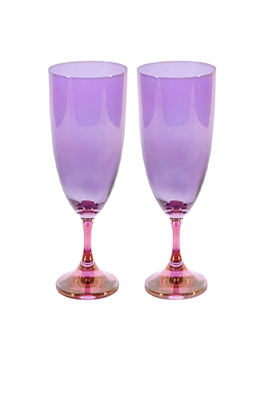 Luisa Beccaria Shade Pink To Purple Set di due flauti Fino Al -60%