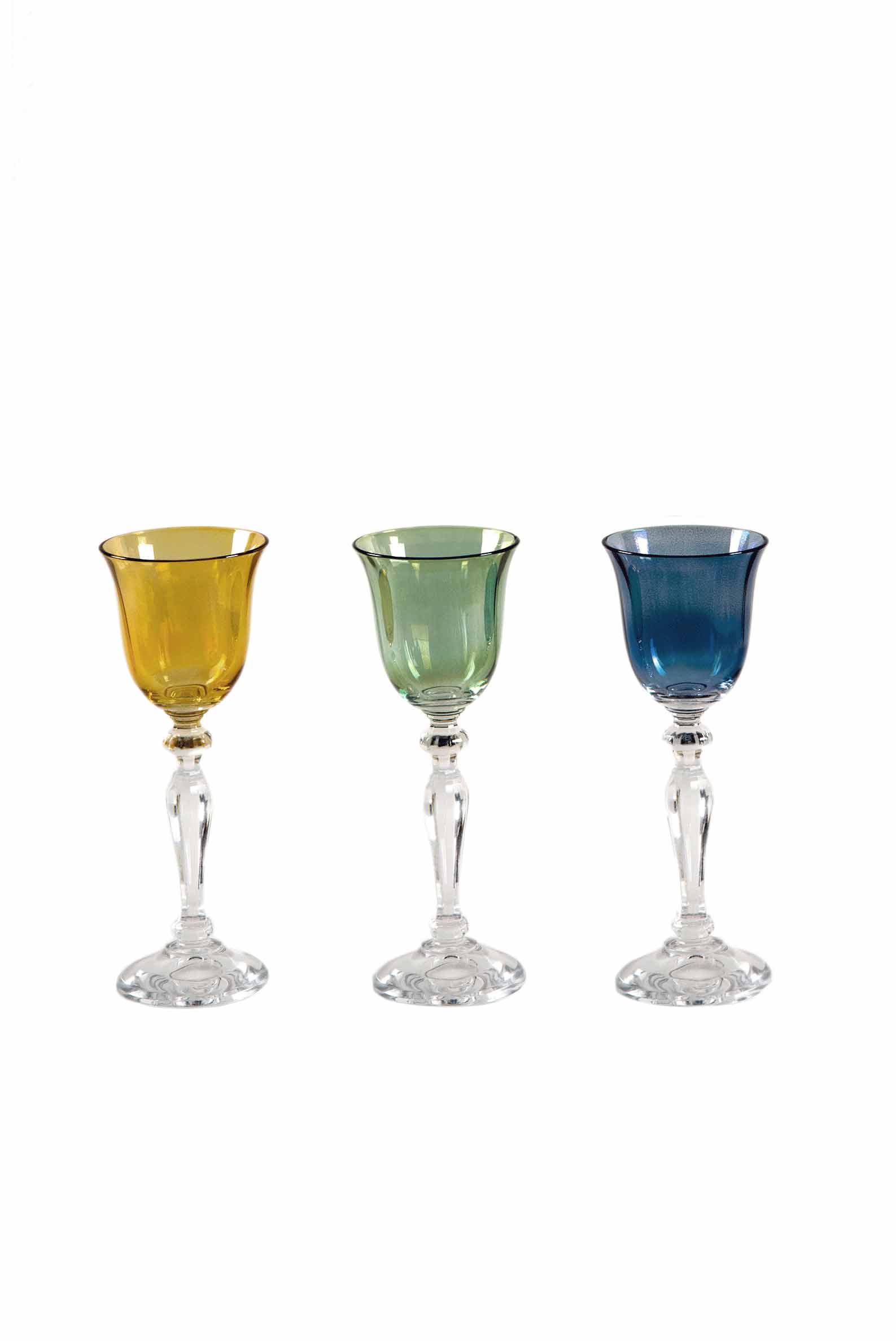 Luisa Beccaria Set Di Sei Colpi Blu, Giallo, Verde Convenienza
