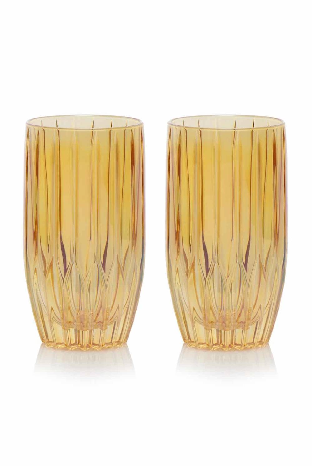 Luisa Beccaria Ambra Set Di Due Bicchieri Tumbler Grandi Ultimo giorno