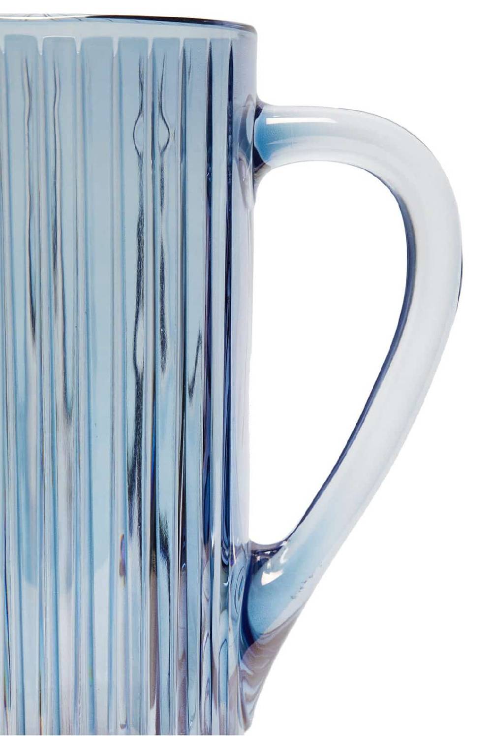 Luisa Beccaria Brocca Rigata Blu Prestige in Vetro Outlet