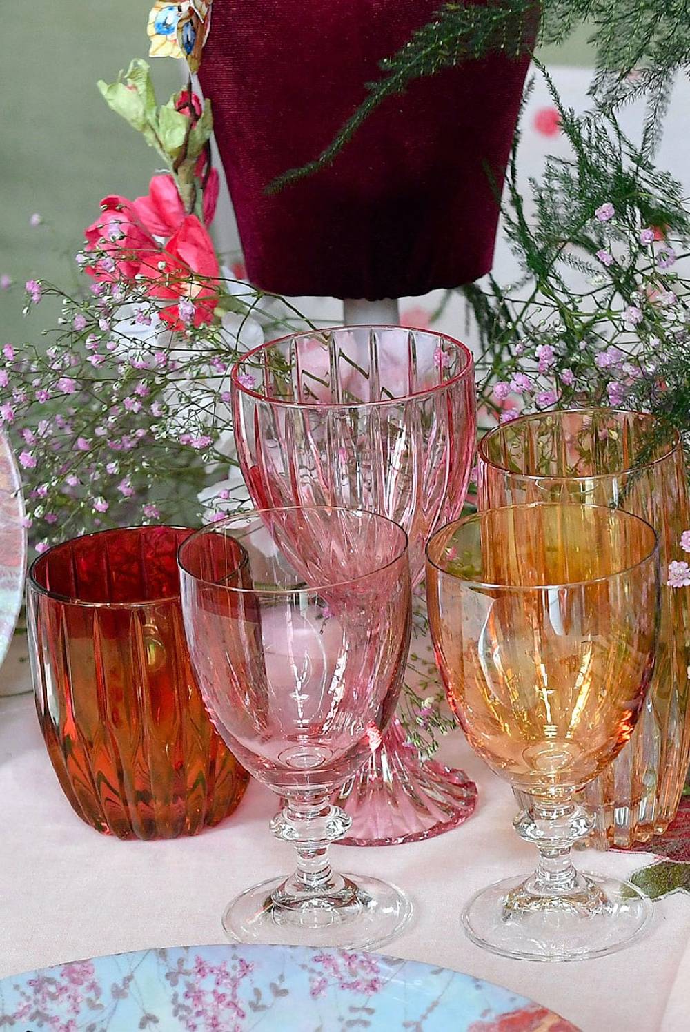 Luisa Beccaria Set Rosso Di Due Piccoli Bicchieri Tumbler Saldi
