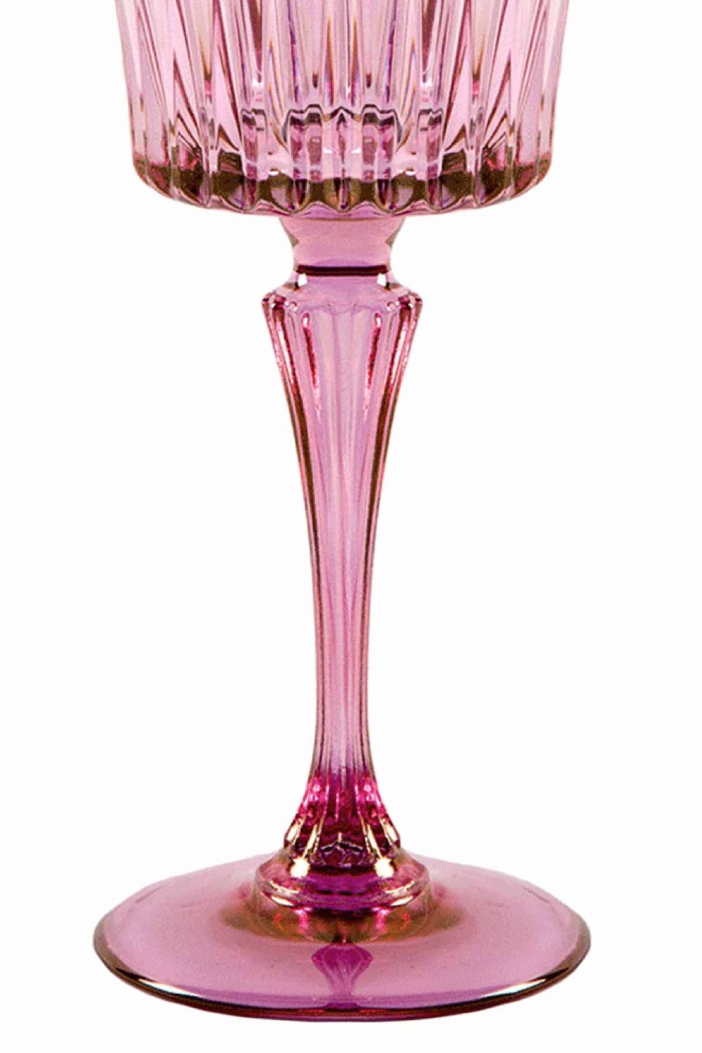 Luisa Beccaria Sfumatura dal rosa al viola Set di due bicchieri d'acqua Domina Pezzi Unici