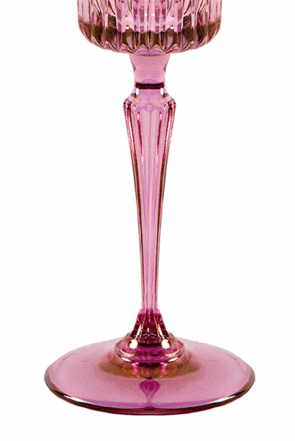 Luisa Beccaria Tonalità dal rosa al viola Set di due bicchieri Domina Flute Economico