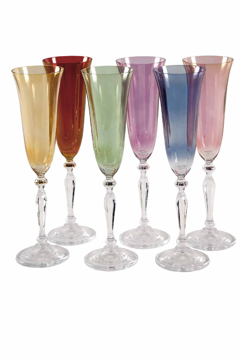 Luisa Beccaria Set di sei flauti multi colore Online