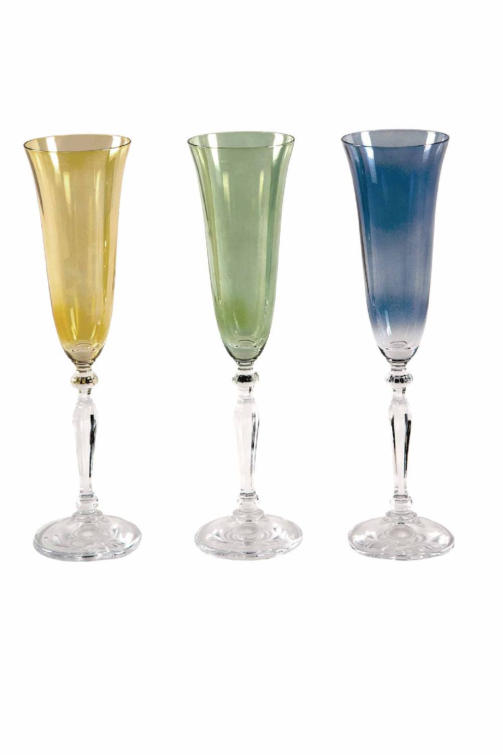 Luisa Beccaria Set di sei flauti multi colore Online