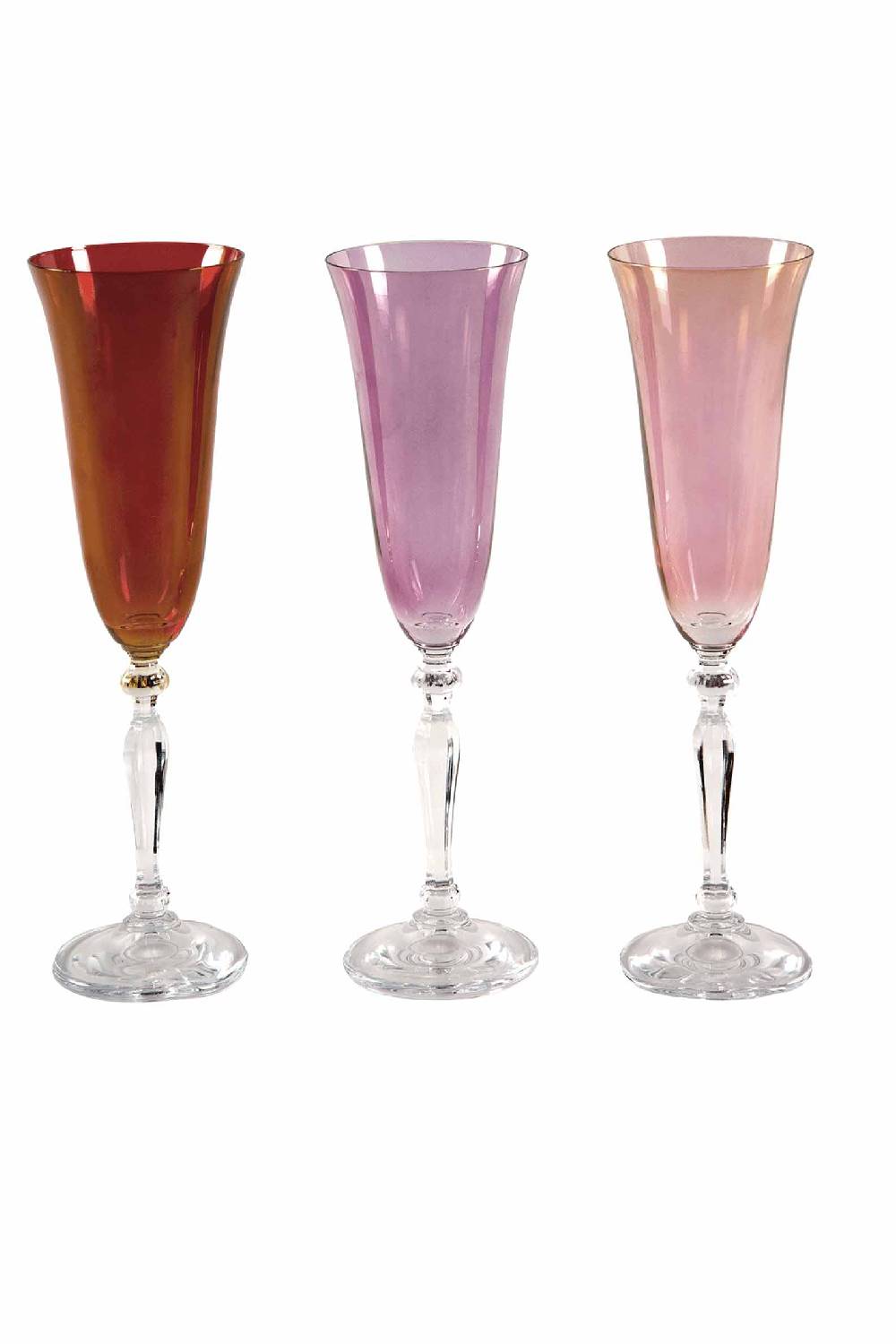Luisa Beccaria Set di sei flauti multi colore Online
