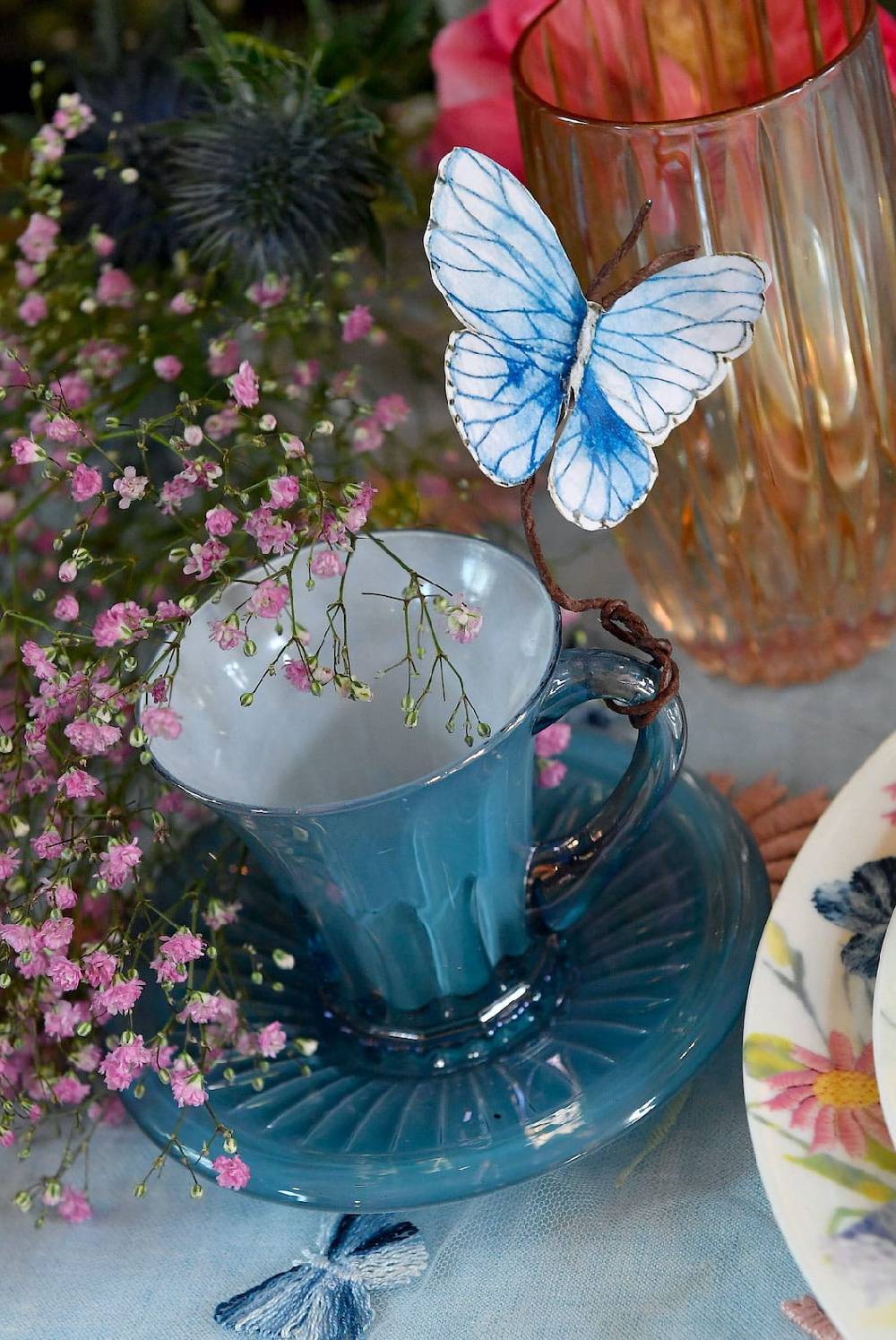 Luisa Beccaria Set Blu Di Due Tazze Da Caffè Doge Vendite Flash