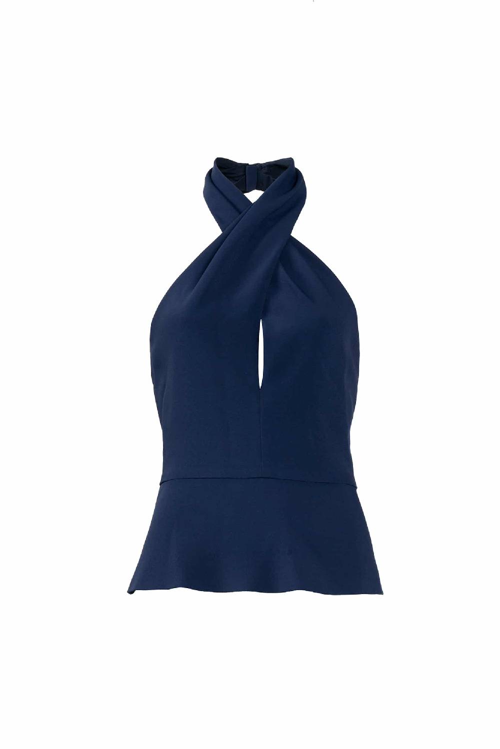 Luisa Beccaria Top elasticizzato in cady con scollo all'americana 2025