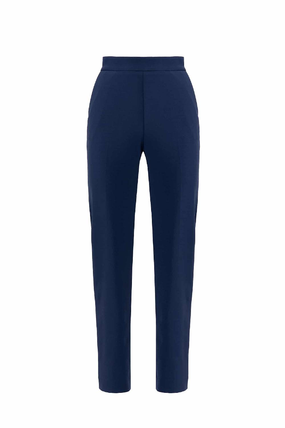 Luisa Beccaria Pantaloni elasticizzati in cady a sigaretta Italy