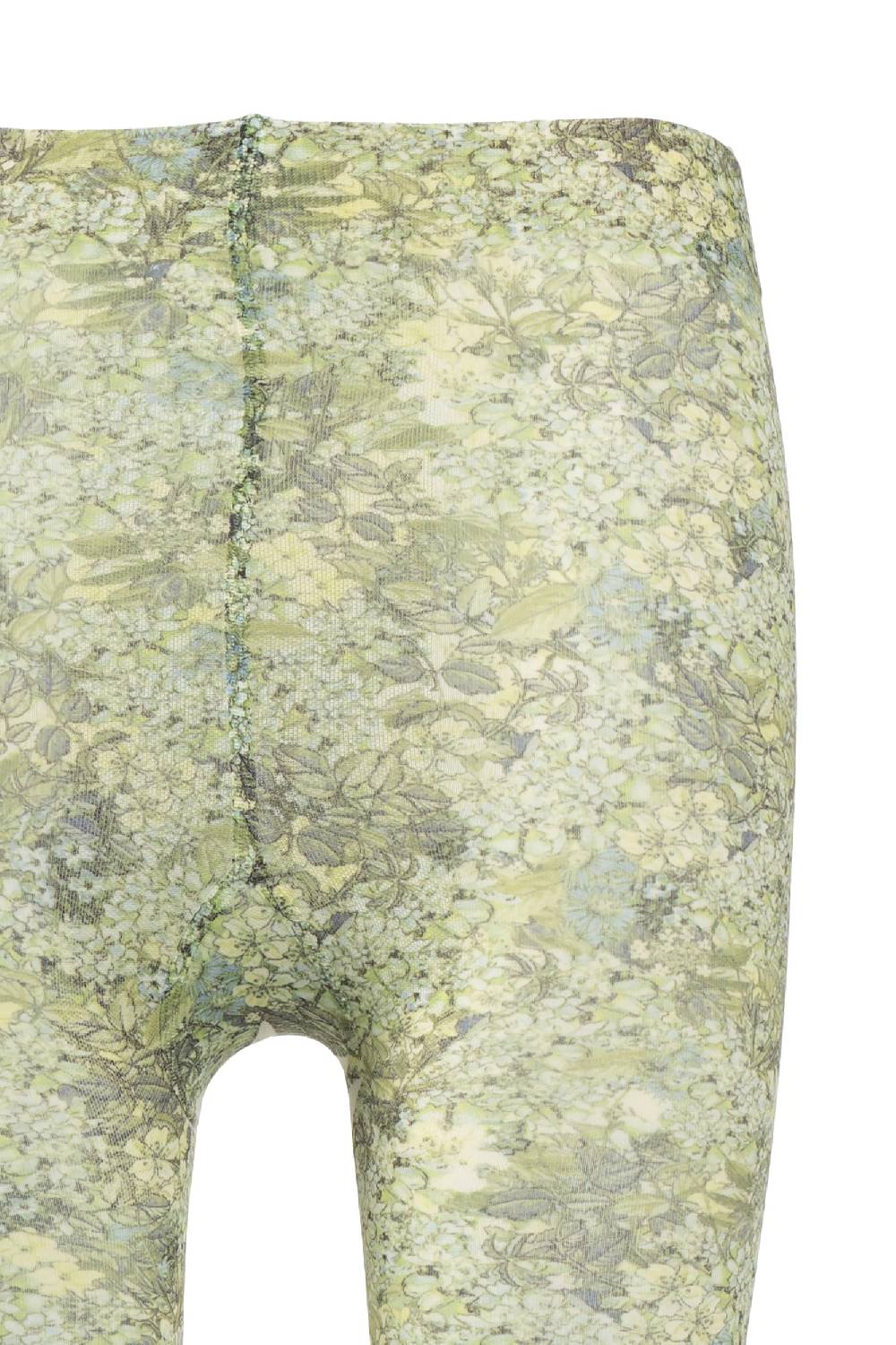 Luisa Beccaria Collant stampa micro fiori verdi Offerta