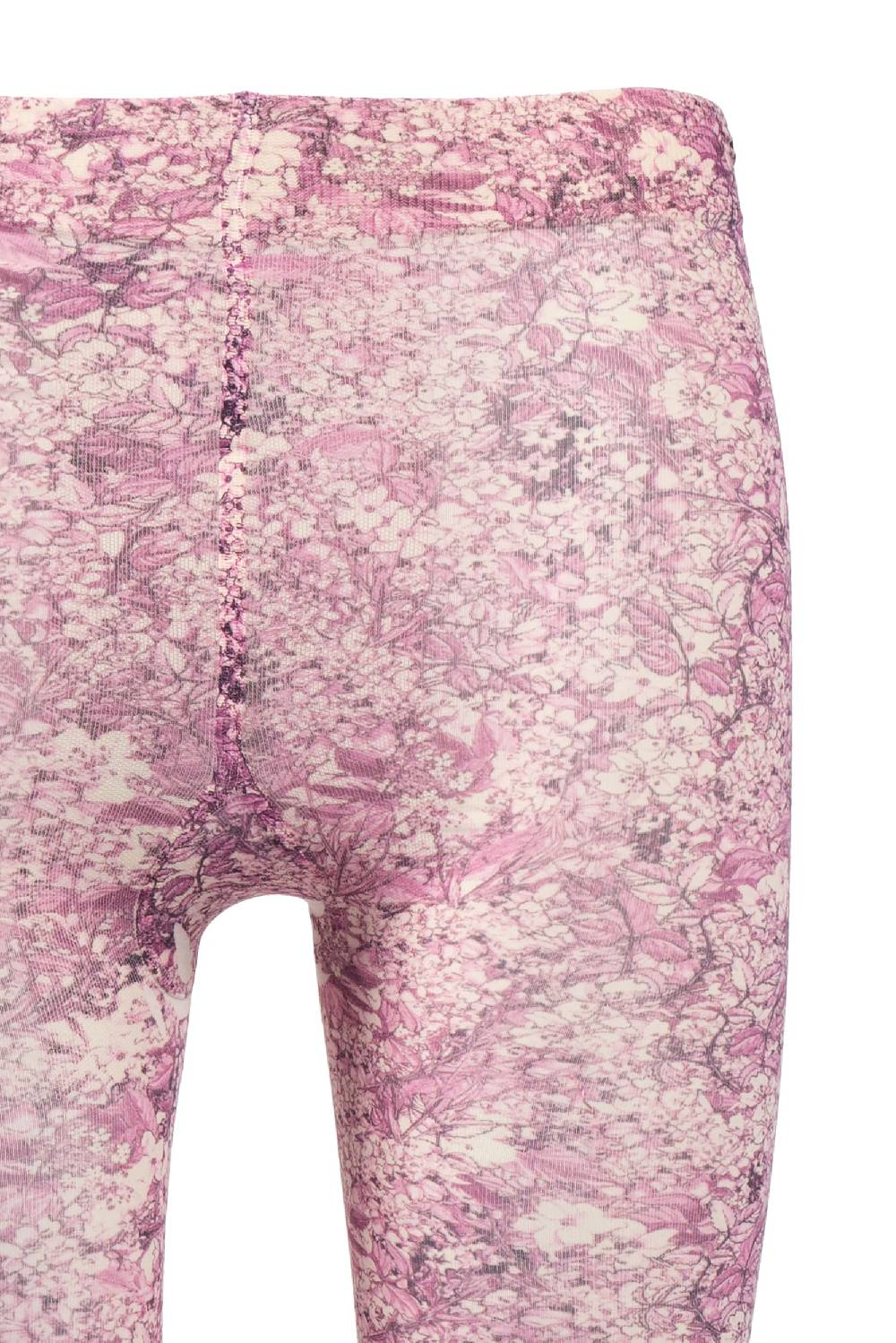 Luisa Beccaria Collant stampa micro fiori rosa Online