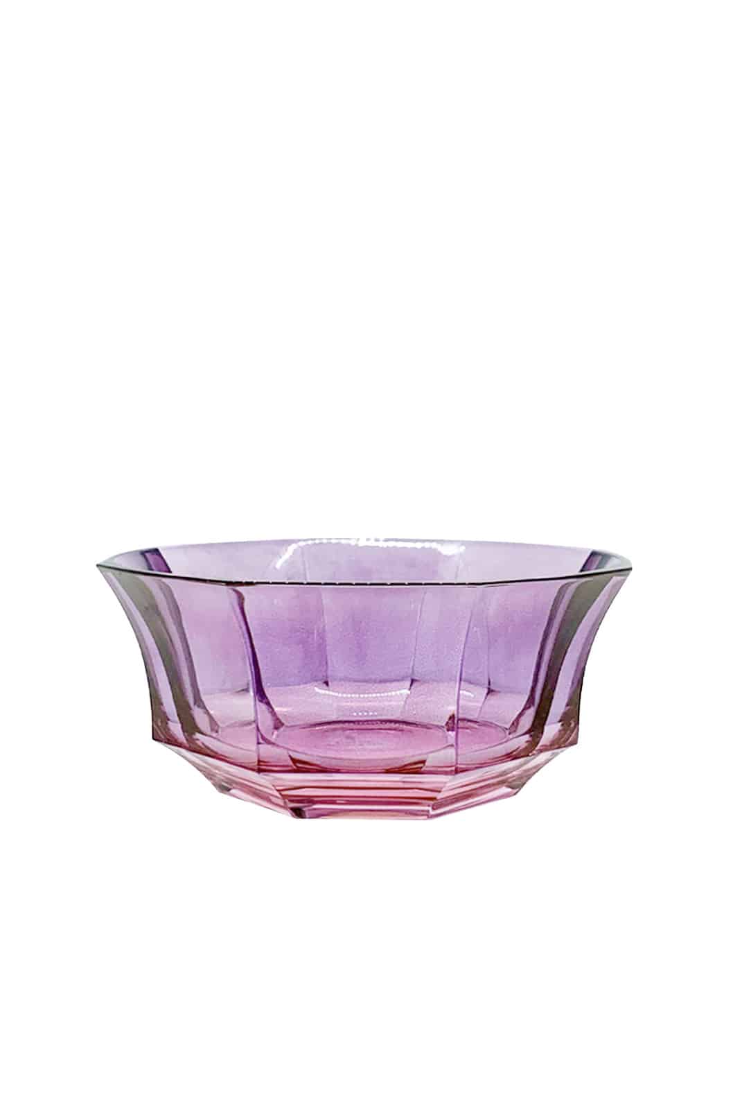 Luisa Beccaria Ciotola da dessert in cristallo sfaccettato dal rosa al viola Vendita