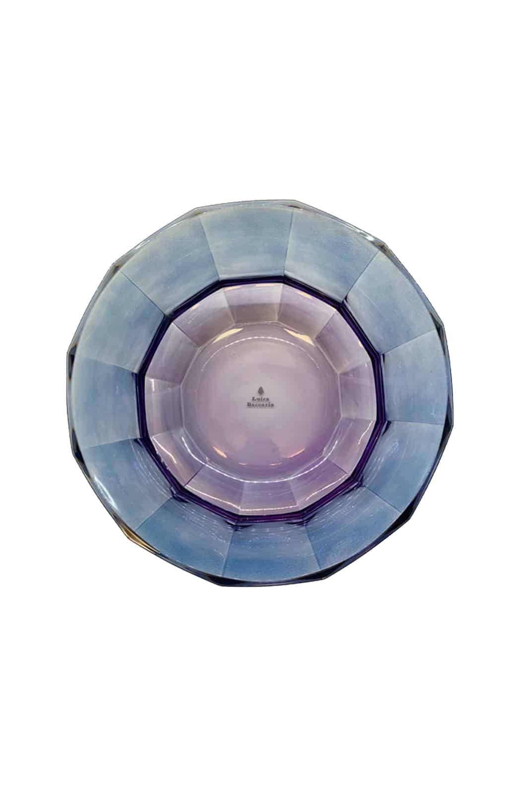 Luisa Beccaria Ciotola da dessert in cristallo sfaccettato dal viola al blu Promozione