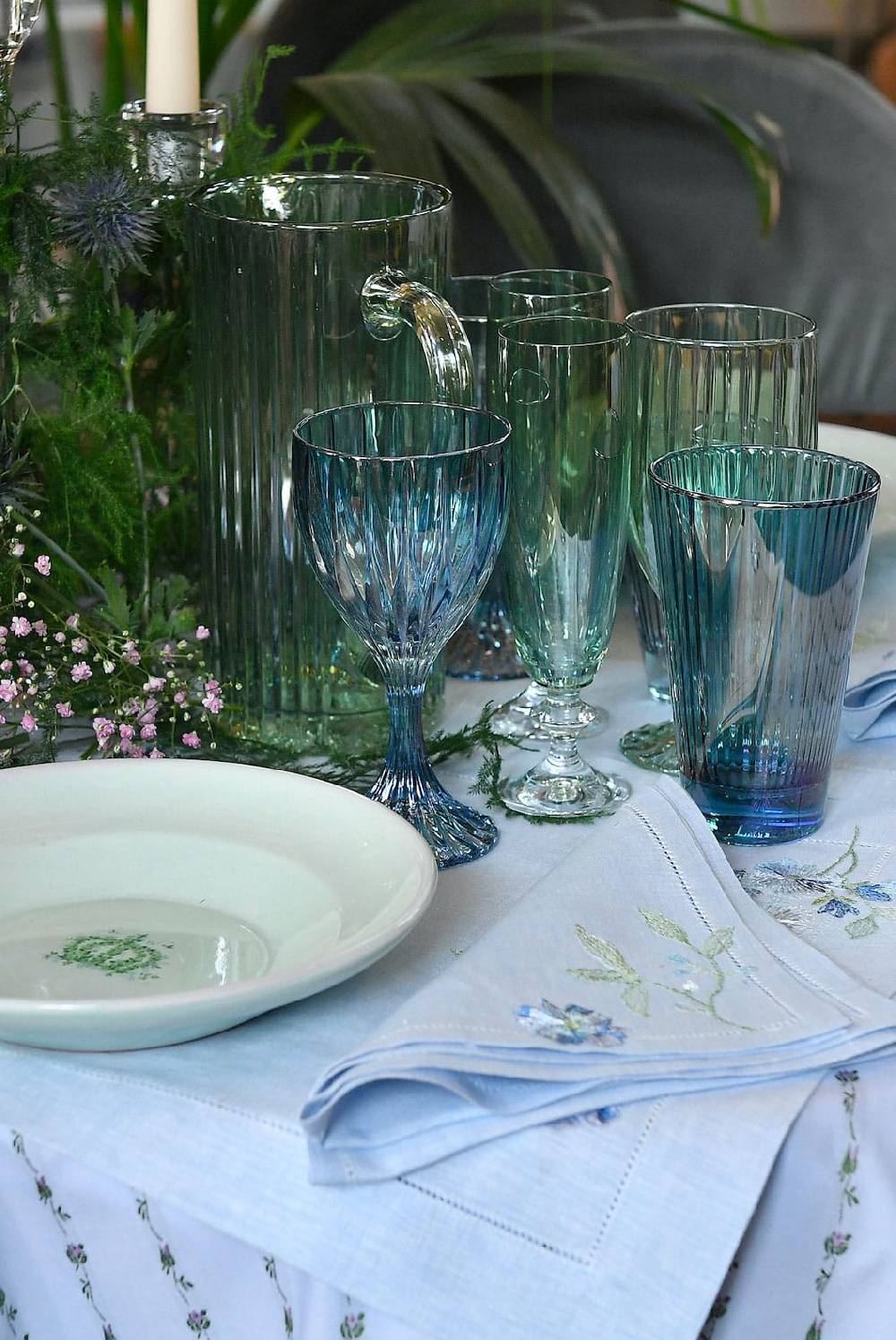 Luisa Beccaria Brocca Rigata Verde Prestige in Vetro In vendita