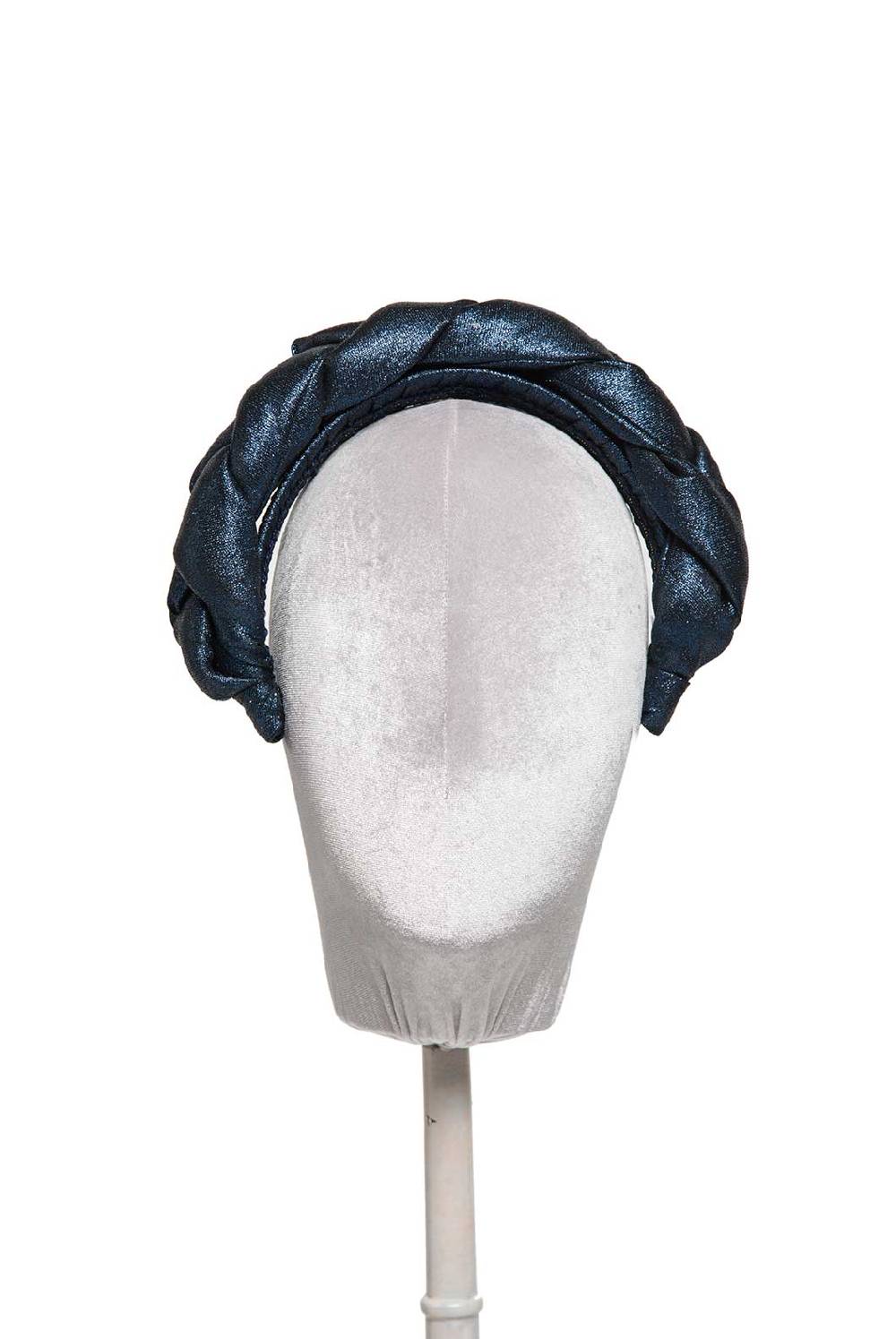 Luisa Beccaria Fascia per capelli intrecciata in lurex Moda