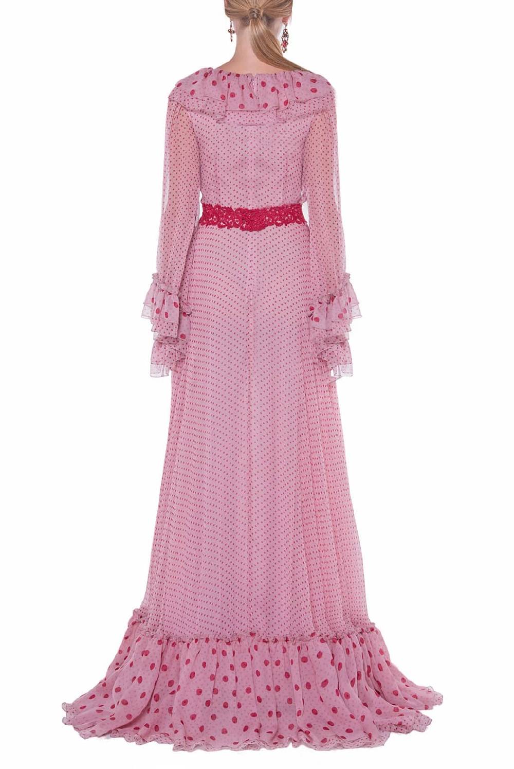 Luisa Beccaria Abito stampato in chiffon Promozione Limitata