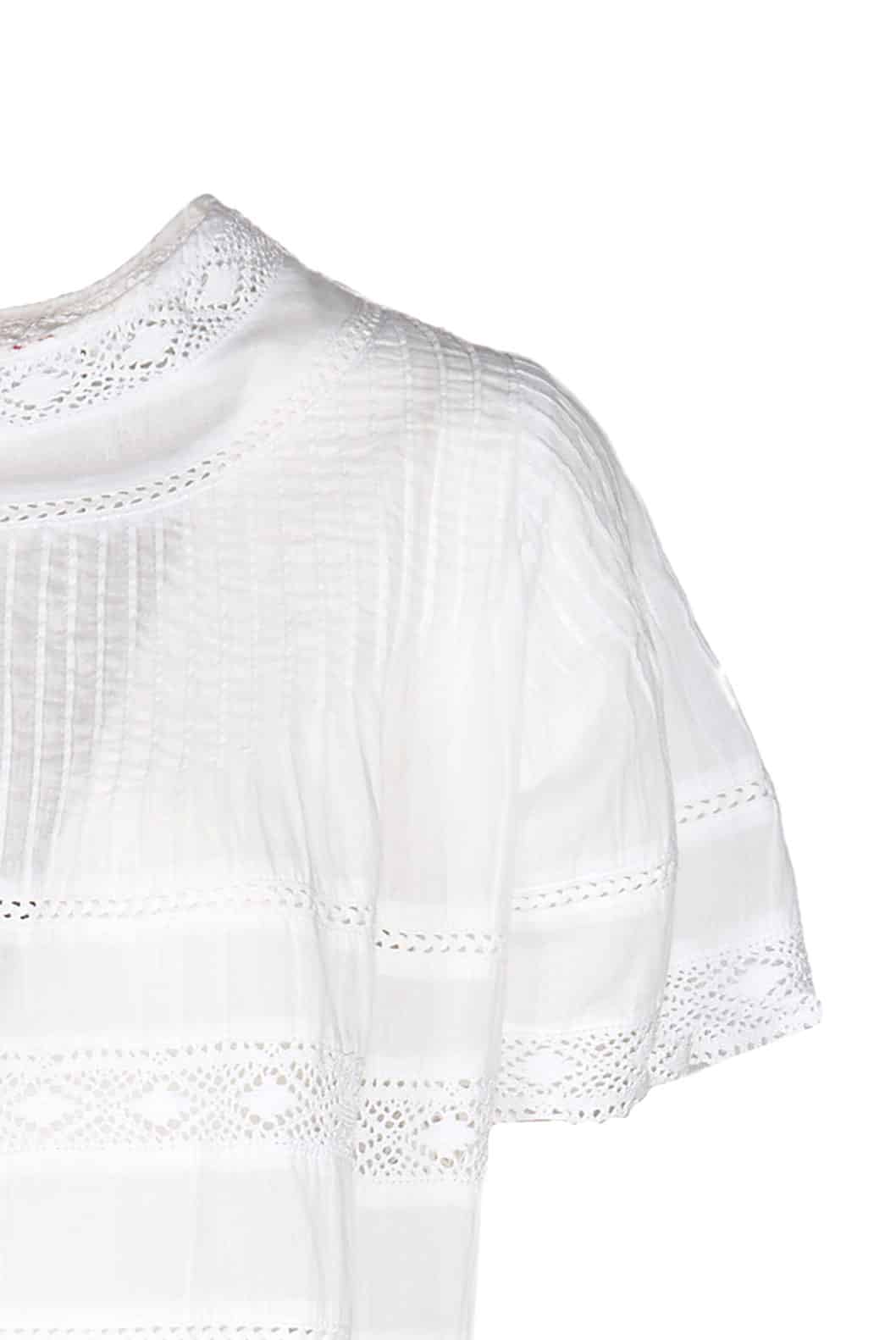 Luisa Beccaria Baby Doll Beach Abito bianco In Vendita