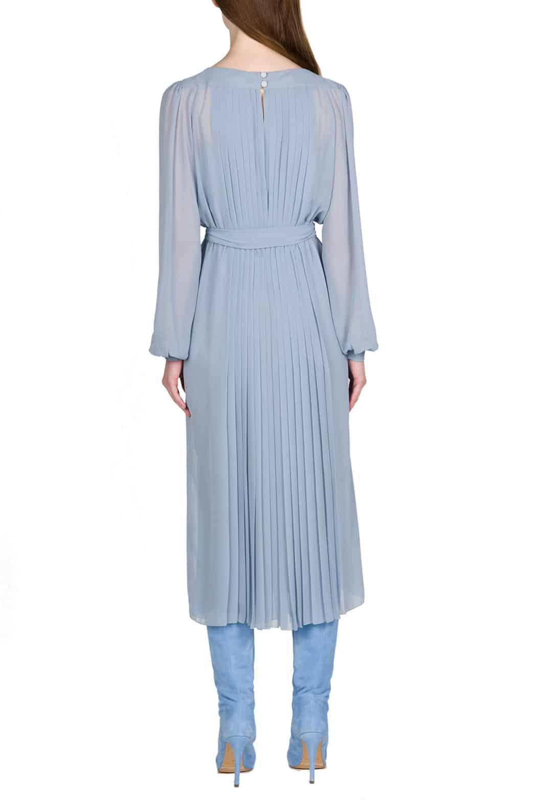 Luisa Beccaria Abito in chiffon plissettato Spedizione Gratuita