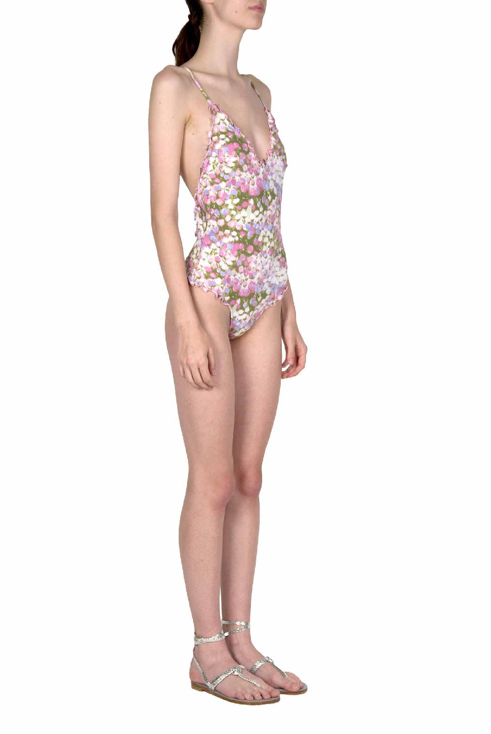 Luisa Beccaria Costume intero rosa Monet Online