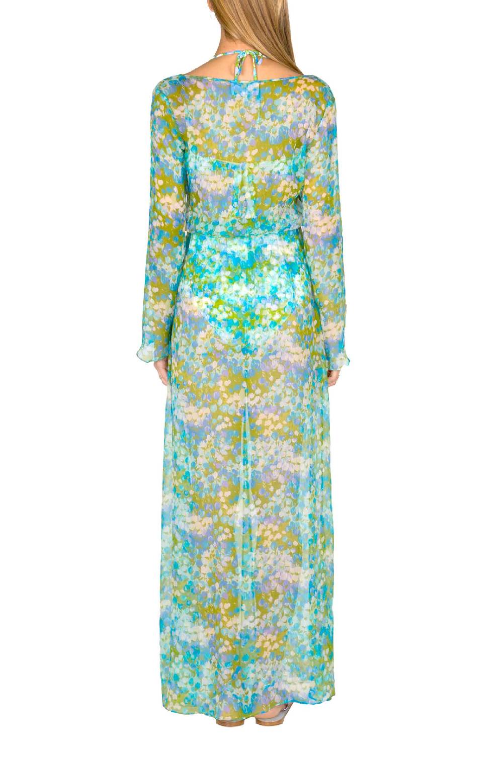 Luisa Beccaria Chemisier in chiffon Monet Offerte