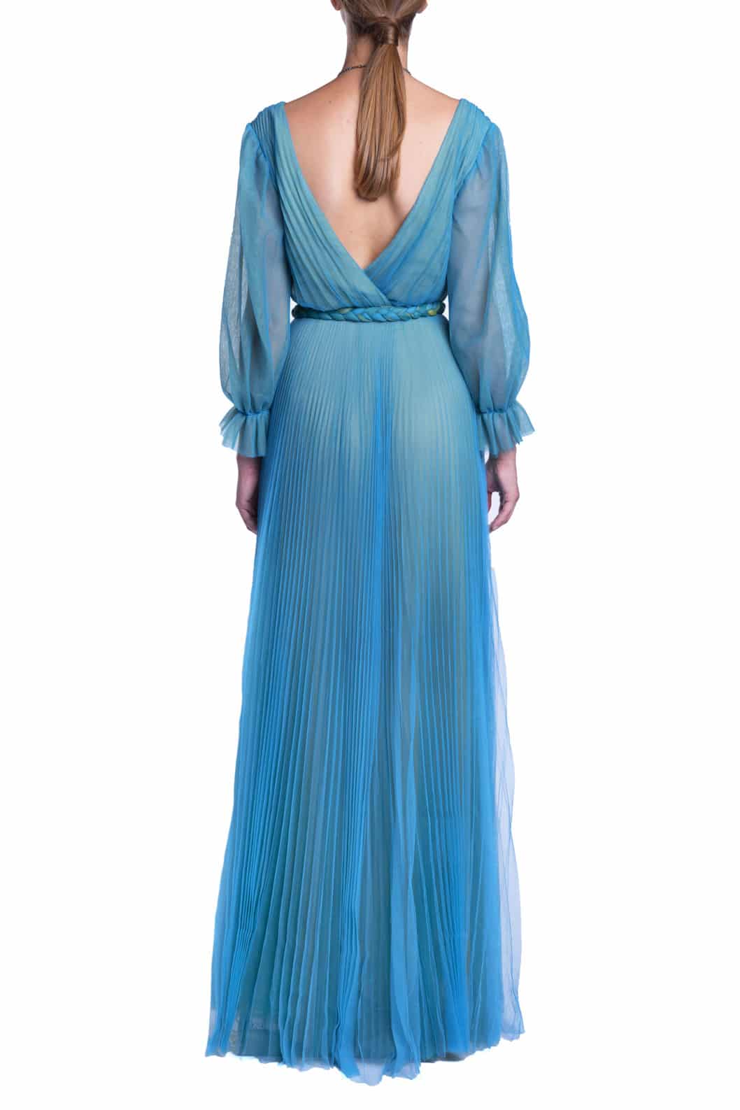 Luisa Beccaria Maxi abito in tulle plissettato Negozi Online