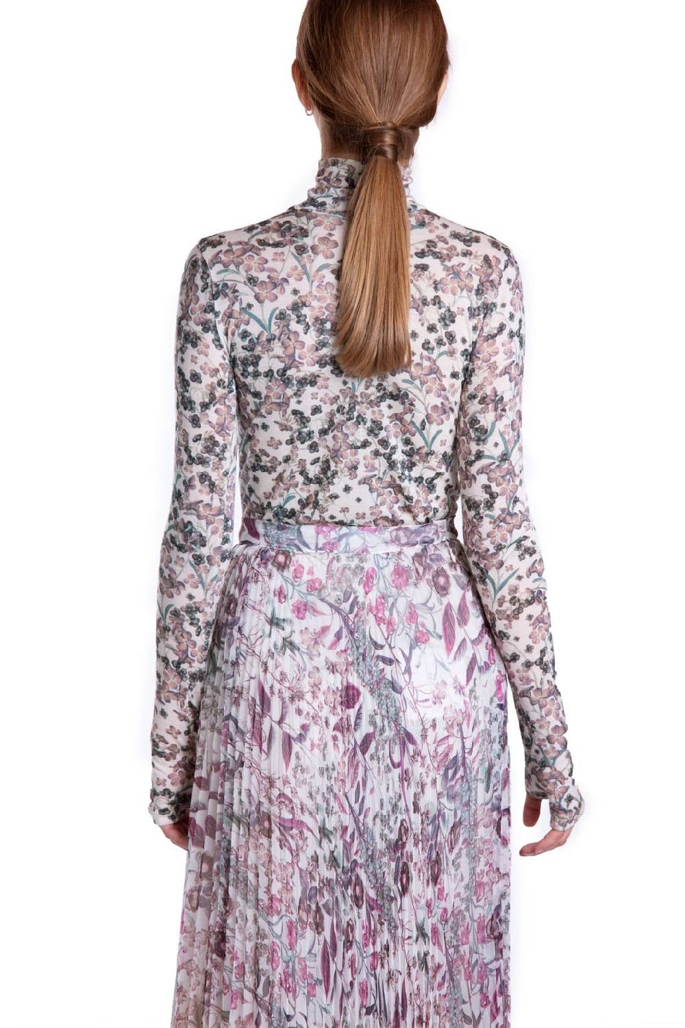 Luisa Beccaria Dolcevita Jersey Lana Seta Bianco In Vendita