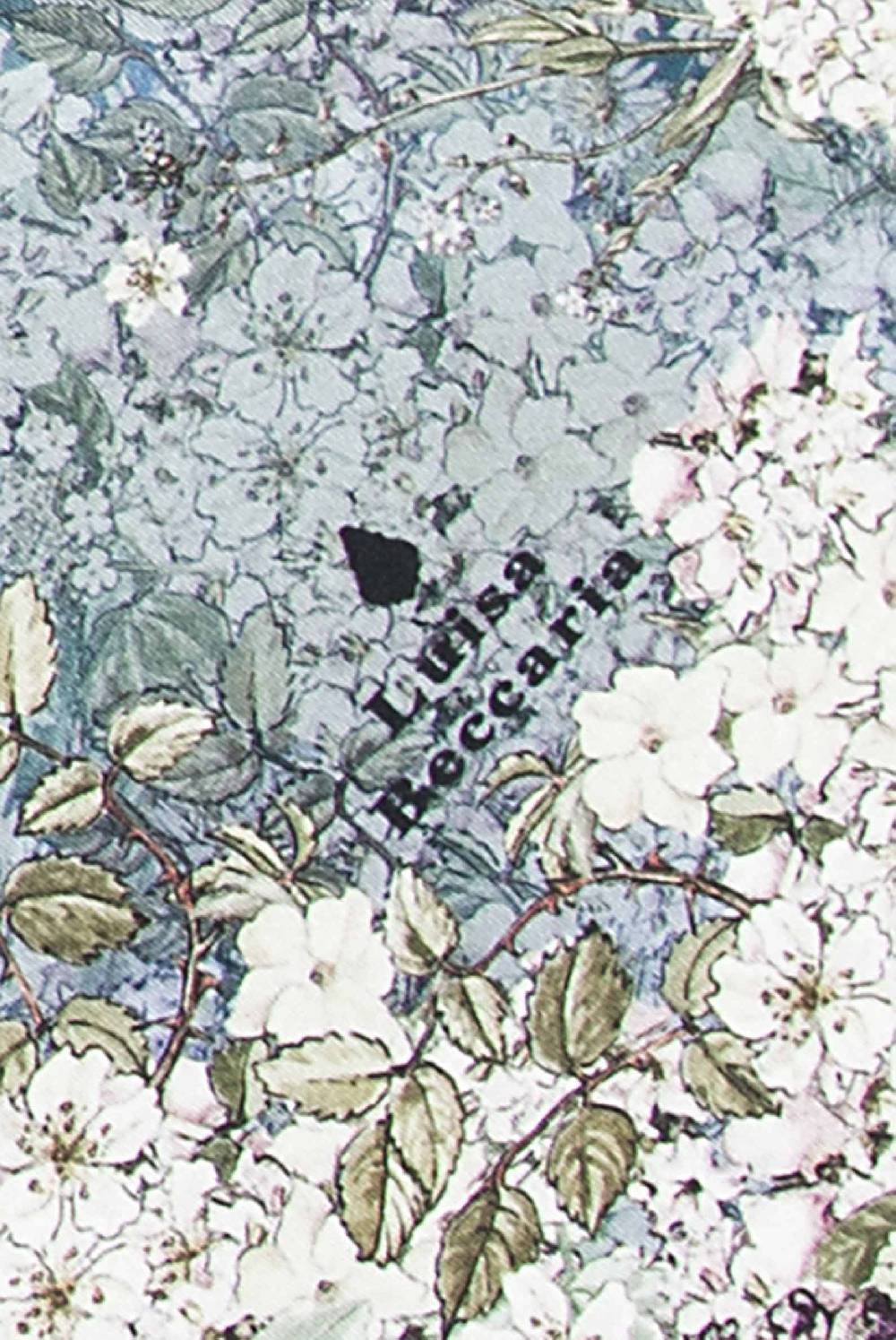 Luisa Beccaria Sciarpa in Seta Stampa Fiori Sfumato Saldi