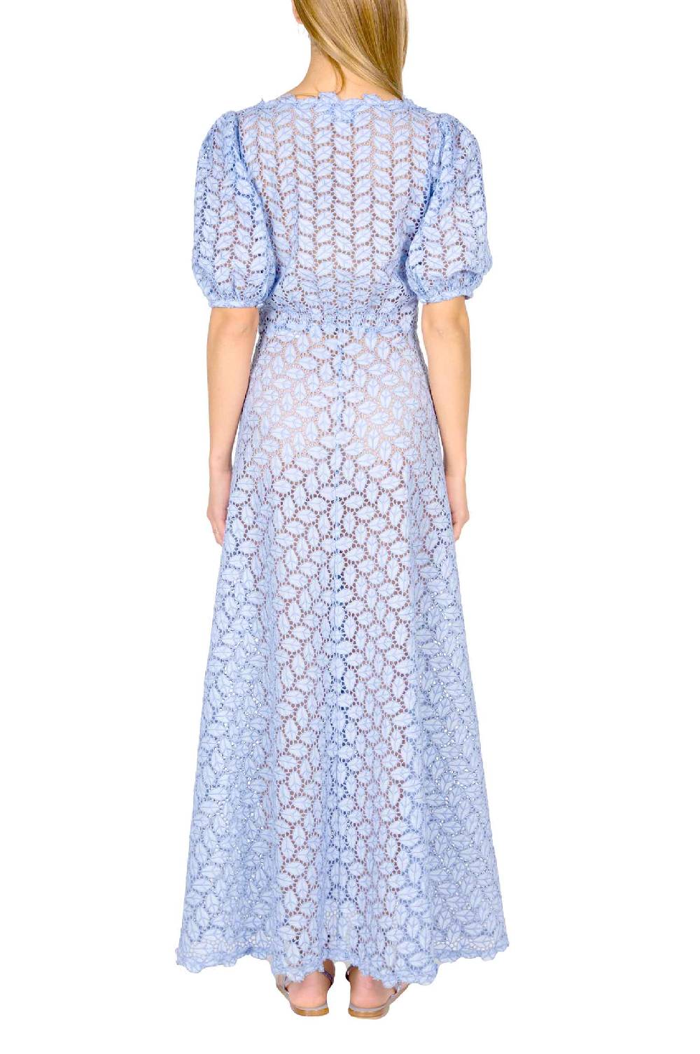 Luisa Beccaria Abito Bottoncino in Broderie Anglaise Vendita