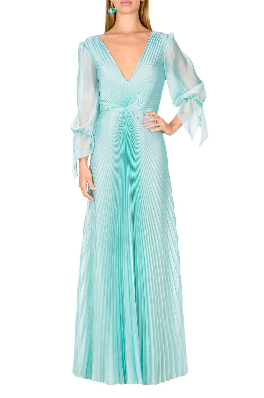 Luisa Beccaria Abito lungo in chiffon Angelina Promozione Limitata