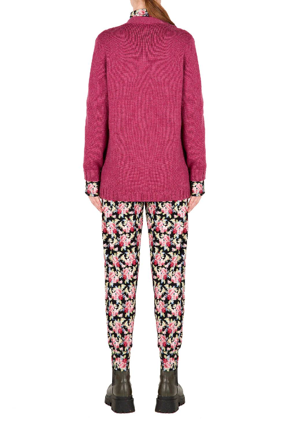Luisa Beccaria Cardigan in lana ritorto Economico