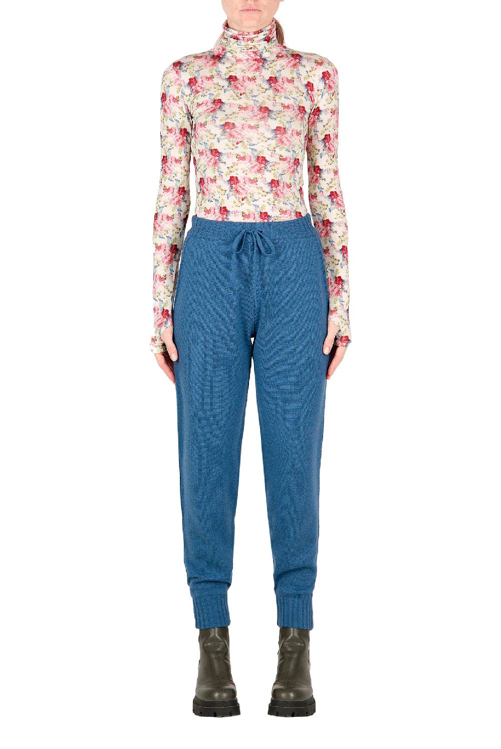 Luisa Beccaria Pantaloni in felpa di lana Saldi