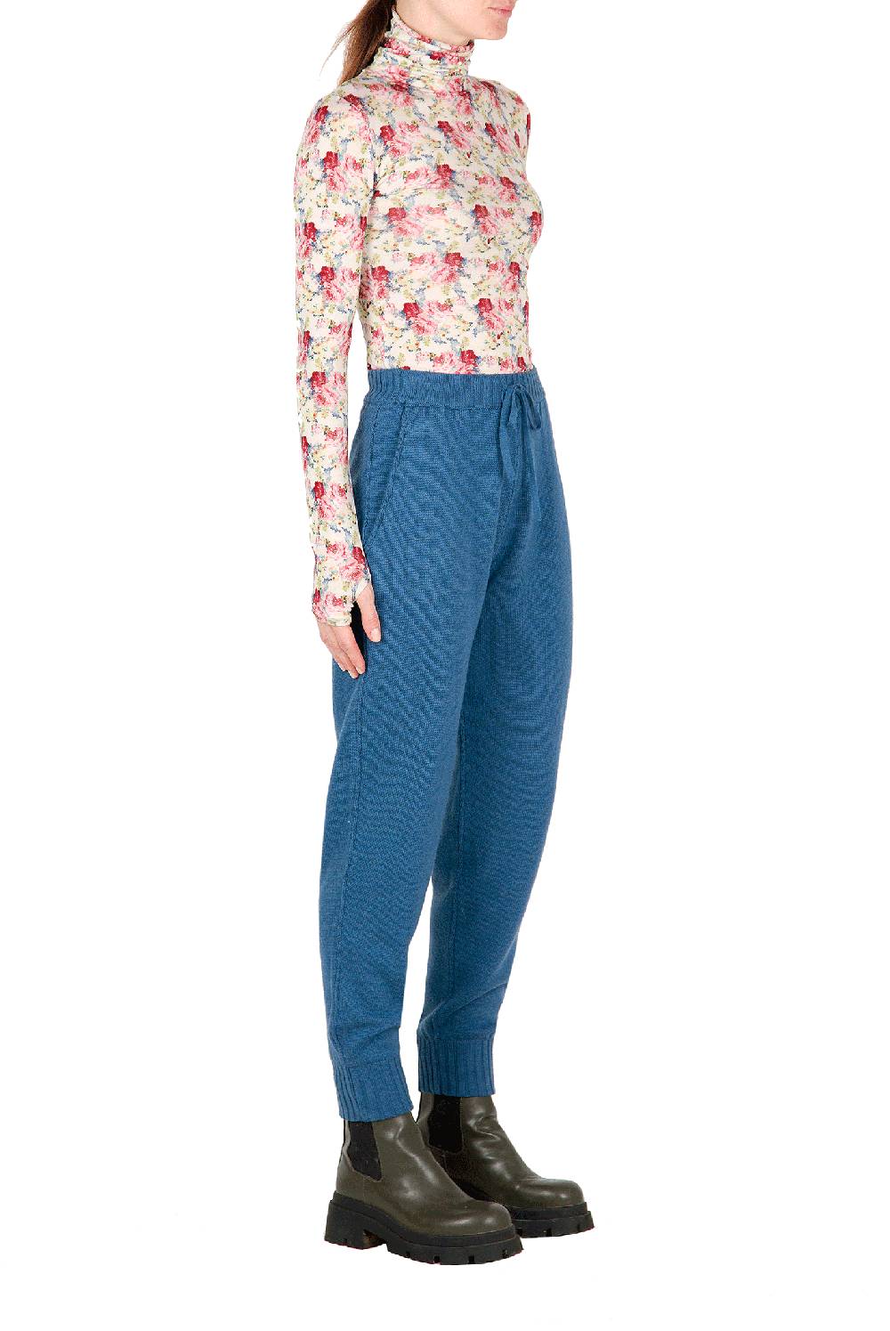 Luisa Beccaria Pantaloni in felpa di lana Saldi