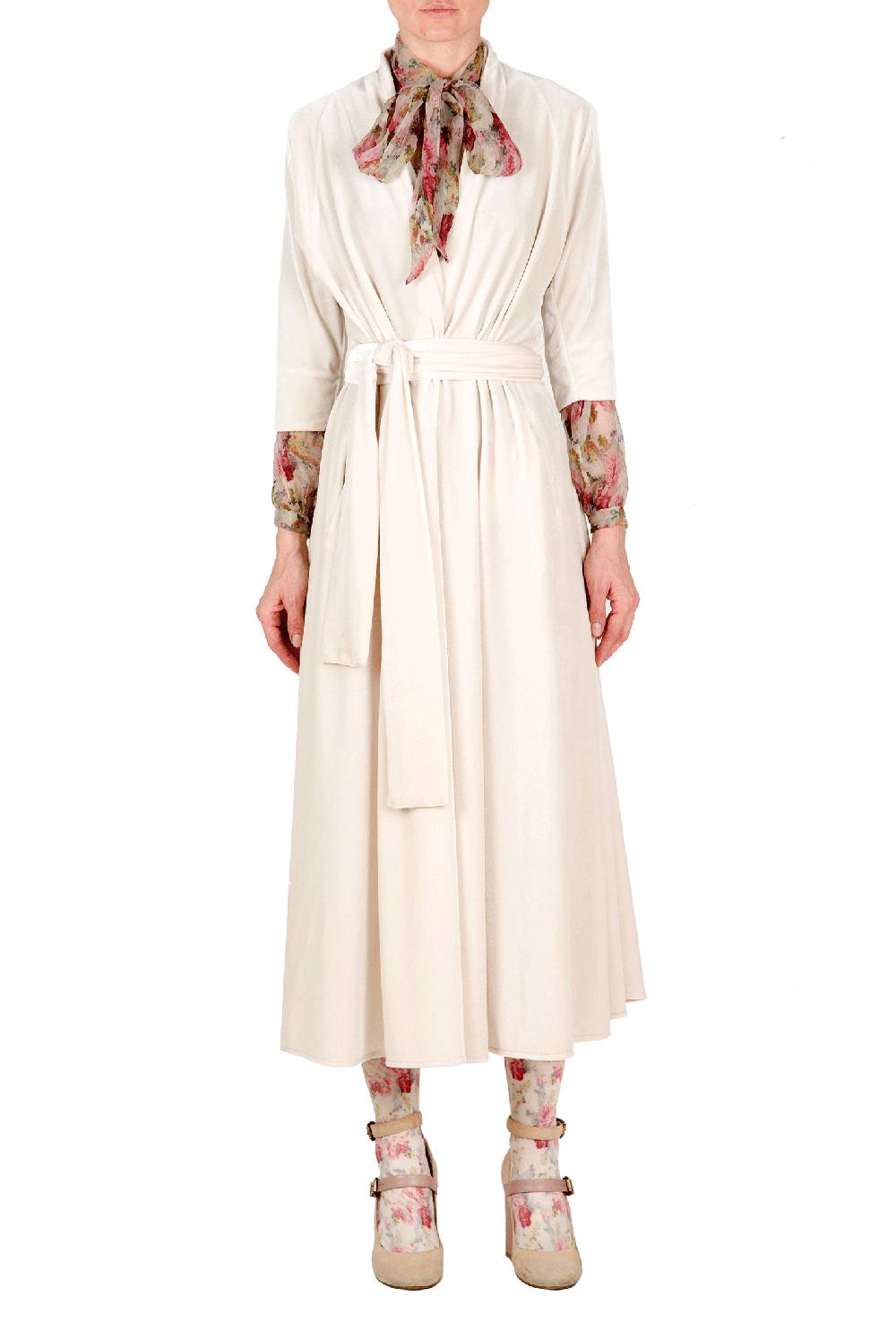 Luisa Beccaria Camicetta in chiffon floreale Moda