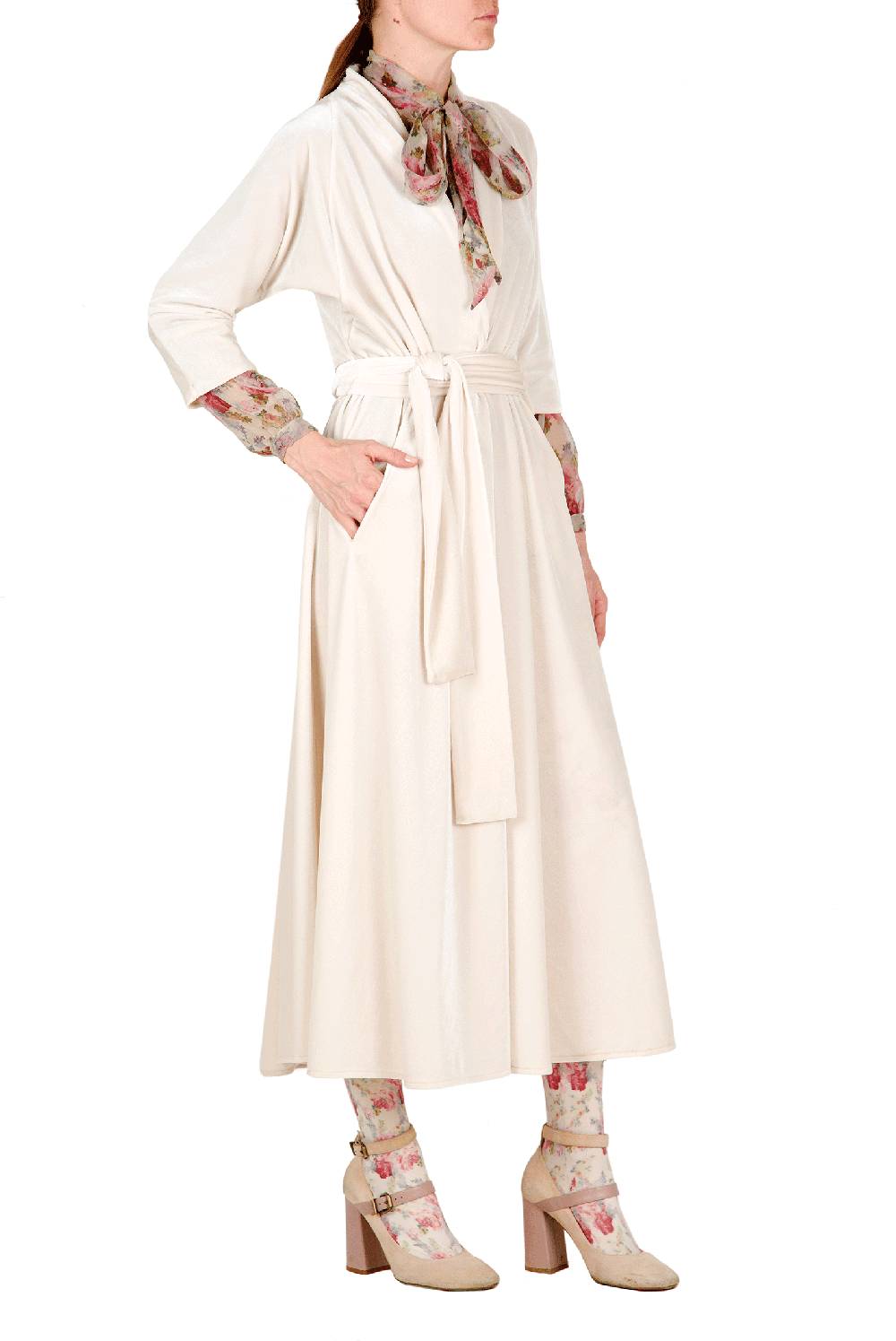 Luisa Beccaria Camicetta in chiffon floreale Moda